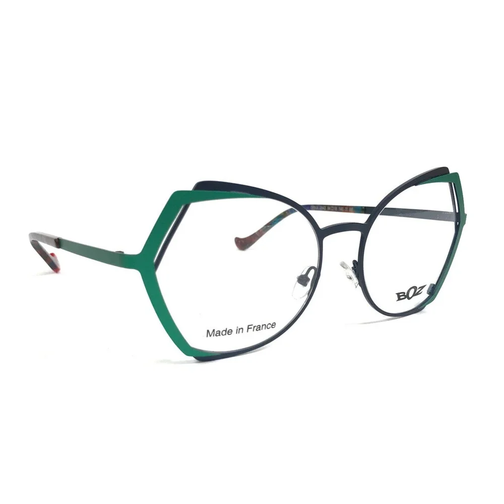 BOZ by J.F. Rey Eyeglasses Frames ORKA 2542 Matte Navy Blue Green 54-18-140